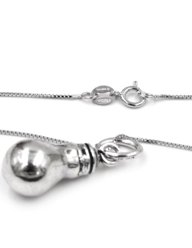Collana con Ciondolo Lampadina in Argento 