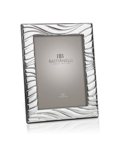 925 Sterling Silver Photo Frame Waves 5x7