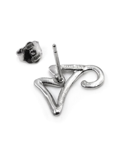 Orecchini Fiore in Argento 925 Con Zirconi...