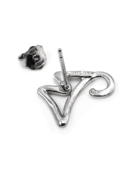Orecchini Fiore in Argento 925 Con Zirconi Bianchi By Taitù