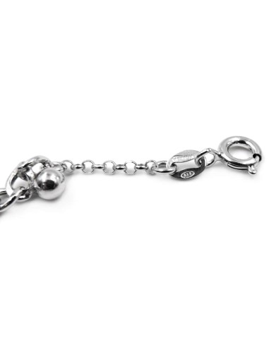 Bracciale Boules con Cuore Turchese Donna in...
