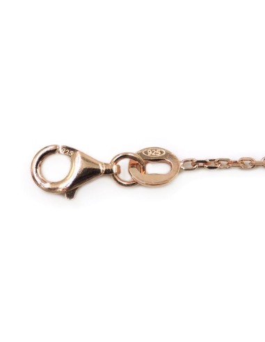 Bracciale in Argento Placcato Oro Rosa e Zirconi 