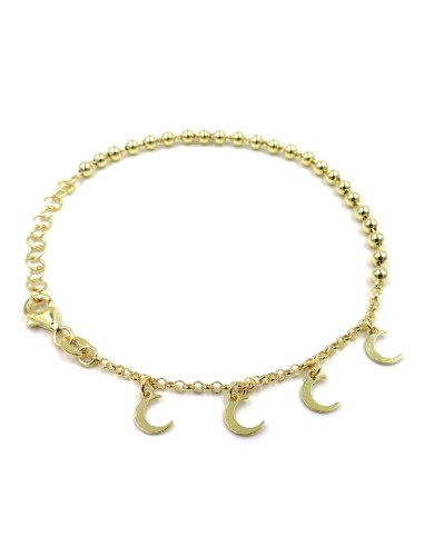 Gold Plated Moon Bracelet