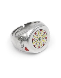 Anello Chevalier Ruota Carretto Siciliano