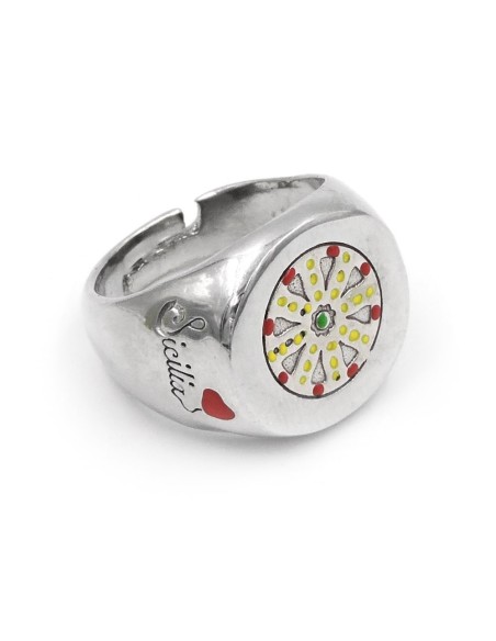 Anello Chevalier Ruota Carretto Siciliano