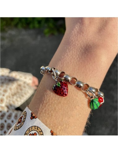 Bracciale Frutti in Argento Smaltato
