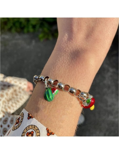Bracciale Frutti in Argento Smaltato