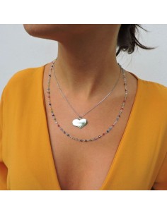 Bracciale Catena Donna in Argento 925 Rodiato con... 2