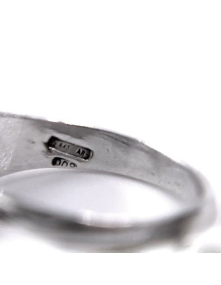 Solid Silver Heart with Lock Ring 