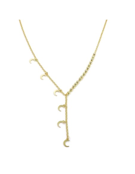 Collana Lune Pendenti in Argento Placcato Oro
