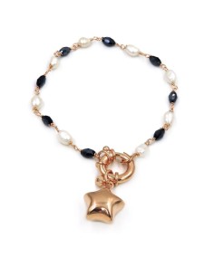 Bracciale Boules con Cuore Turchese Donna in Argento 925...