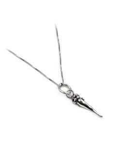Collana Corno Pulcinella in Argento 
