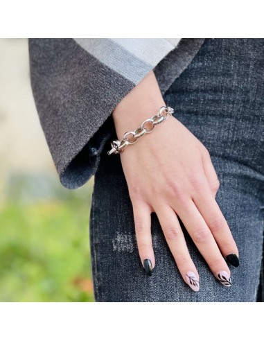 Bracciale Catena Donna in Argento 925 Rodiato...