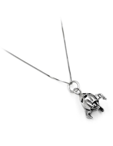 Sterling Silver Spaceship Necklace 