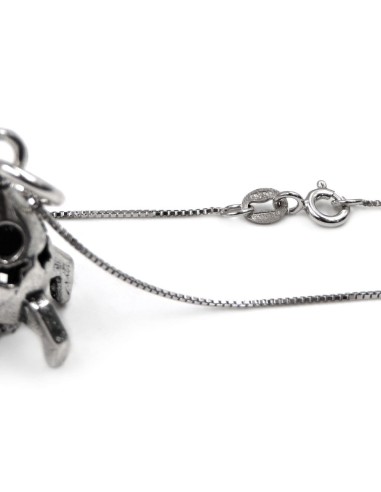 Bracciale Catena Donna in Argento 925 Rodiato...