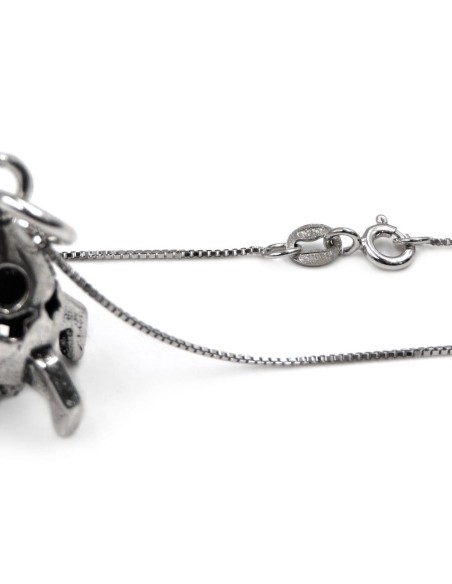 Sterling Silver Spaceship Necklace 