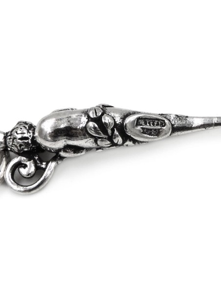 Bracciale Angelo di Dio Preghiera Donna in Argento 925 Rodiato 