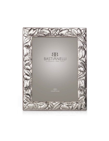 925 Sterling Silver Photo Frame Strawberries 4x6 