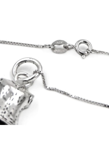 Collana Manichino Sartoriale in Argento 