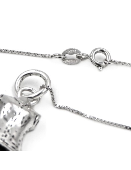 Sterling Silver Sartorial Mannequin Pendant Necklace 