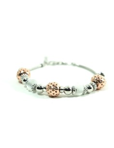 Bracciale Catena Donna in Argento 925 Rodiato con...