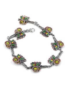 Bracciale Carretto Siciliano in Argento Smaltato