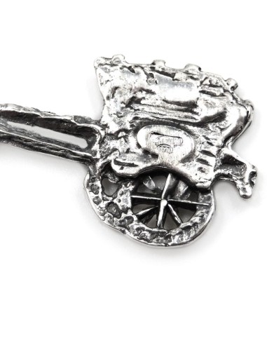 Enamelled Sterling Silver Sicilian Cart Bracelet 