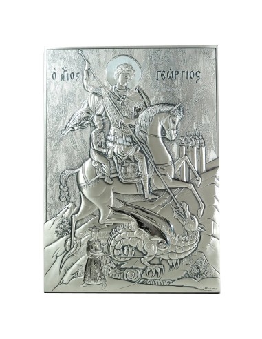 925 Sterling Silver Icon Saint George 