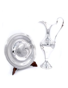 Anfora in Argento 800 con Piatto Stile Inglese