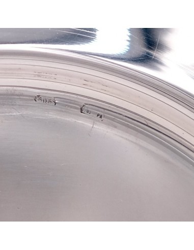 Amphore aus 800er Silber mit Teller im Empire-Stil