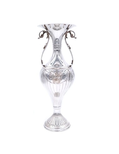 Vase aus 800er Silber mit Ziseliertem...