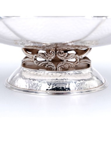 Jatte Lucida Martellata con Base Ovale in...