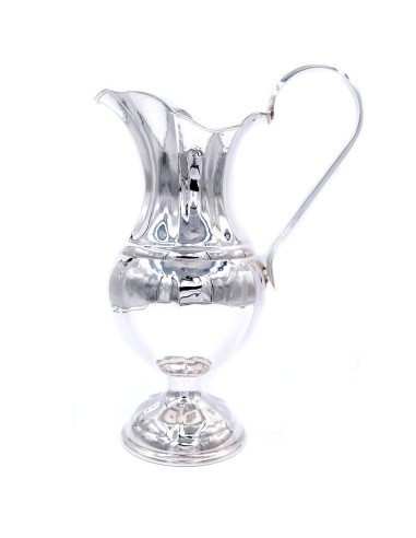 800 Sterling Silver Glossy Hammered Amphora 