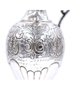 800 Sterling Silver Hammered and Chiseled Amphora  2