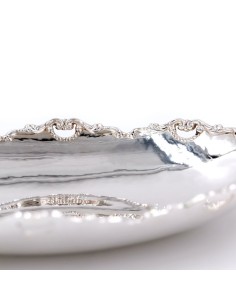 Vasca Ovale con Bordo Traforato in Argento 800 2