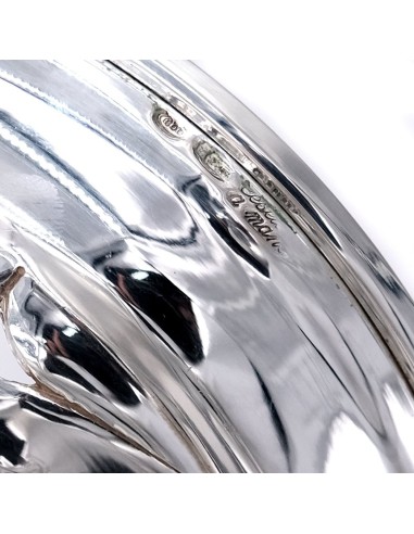 800 Sterling Silver Chiseled and Perforated Bowl