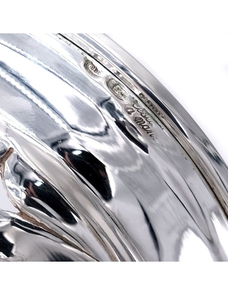 800 Sterling Silver Chiseled and Perforated Bowl