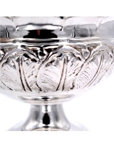 Alzata in Argento 800 Fine Decoro Foglie 2