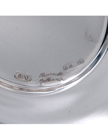 Fine 800 Silver Centerpiece with Leaf Decoration