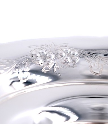 800 Sterling Silver Flowers Decor Bowl