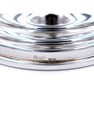 Vase aus 800er Silber mit Ziseliertem Obst
