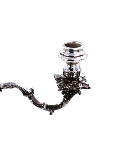 Candelabro Tre Fiamme in Argento 800 Barocco