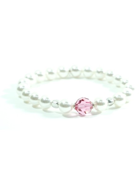 Bracciale Boules con Cuore Turchese Donna in Argento 925 Rodiato 