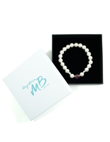 Bracciale Boules con Cuore Turchese Donna in...