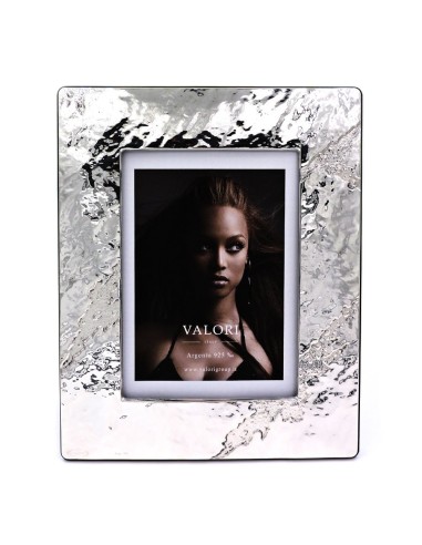 925 Sterling Silver Photo Frame 5 x 7 Mineral Model Mahogany Back 