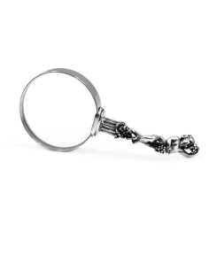 Lente di Ingrandimento Puttino con Uva in Argento 925 