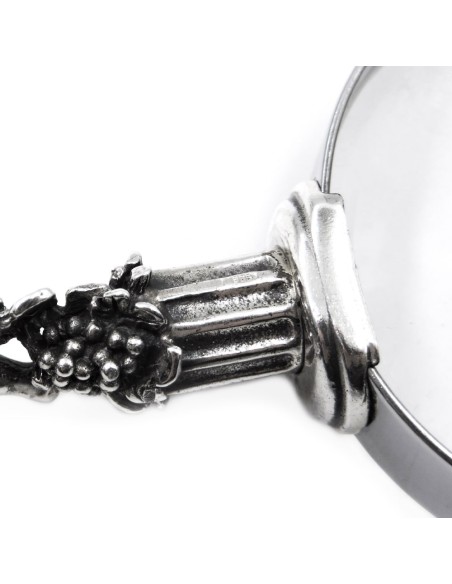 925 Sterling Silver Cherub with Grapes Magnifying Glass