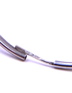 925 Sterling Silver Classic Hoop Earrings  2