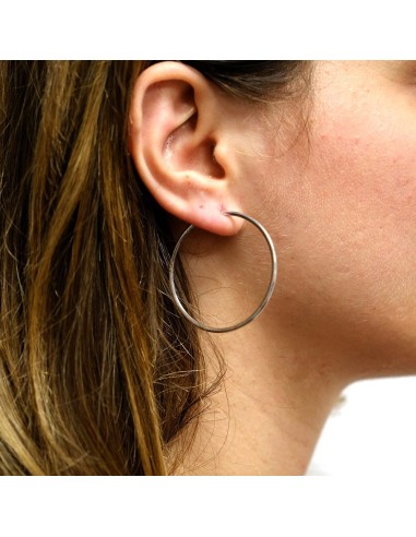 925 Sterling Silver Classic Hoop Earrings 