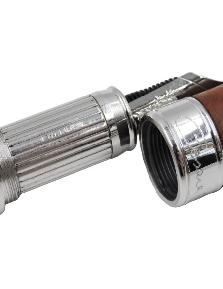 Matt Briar Wood and Sterling Silver Fountain Pen 